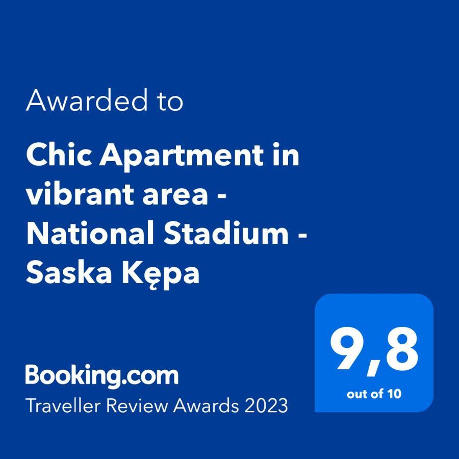 Chic Apartment In Vibrant Area - National Stadium - Saska Kepa Varsovia Exterior foto